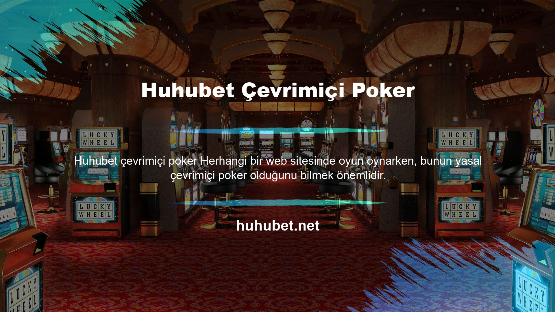 Huhubet Çevrimiçi Poker