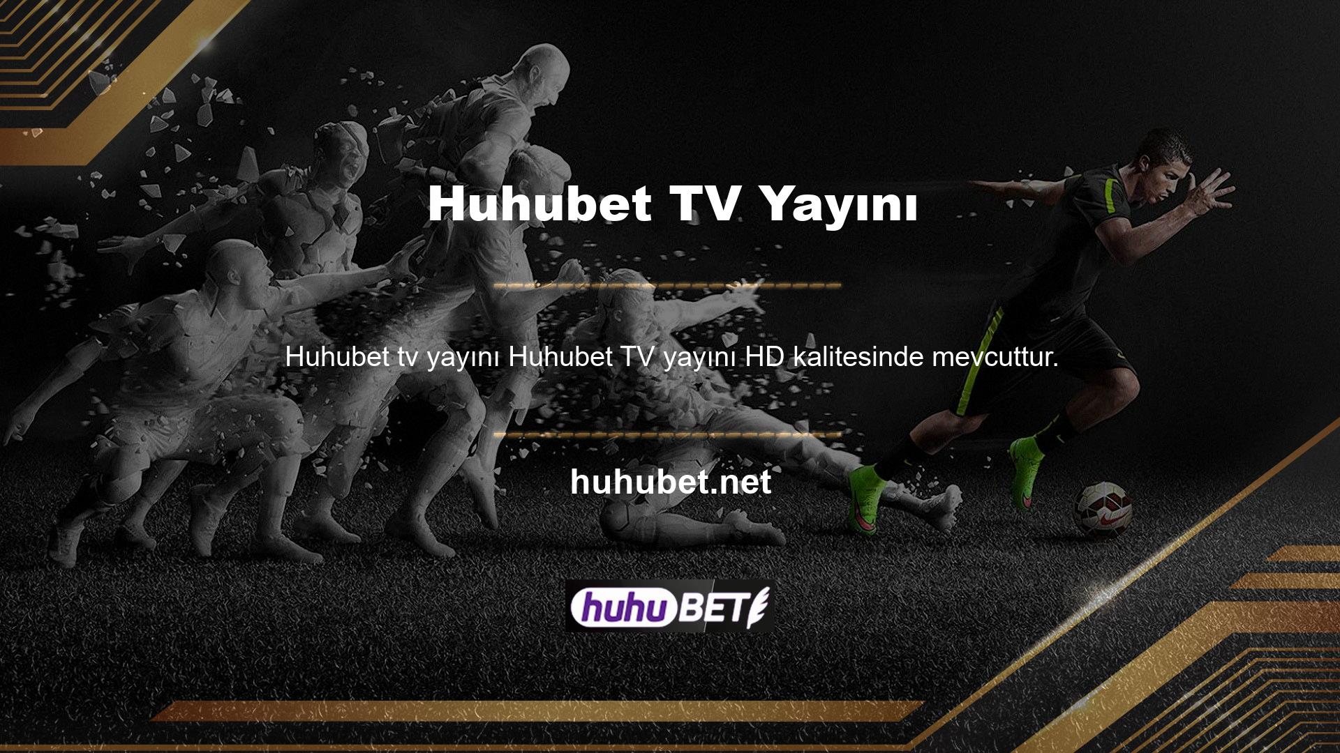 Huhubet TV web sitesi, kullanıcılara HD kalitesinde canlı yayın ve yayın seçenekleri sunuyor